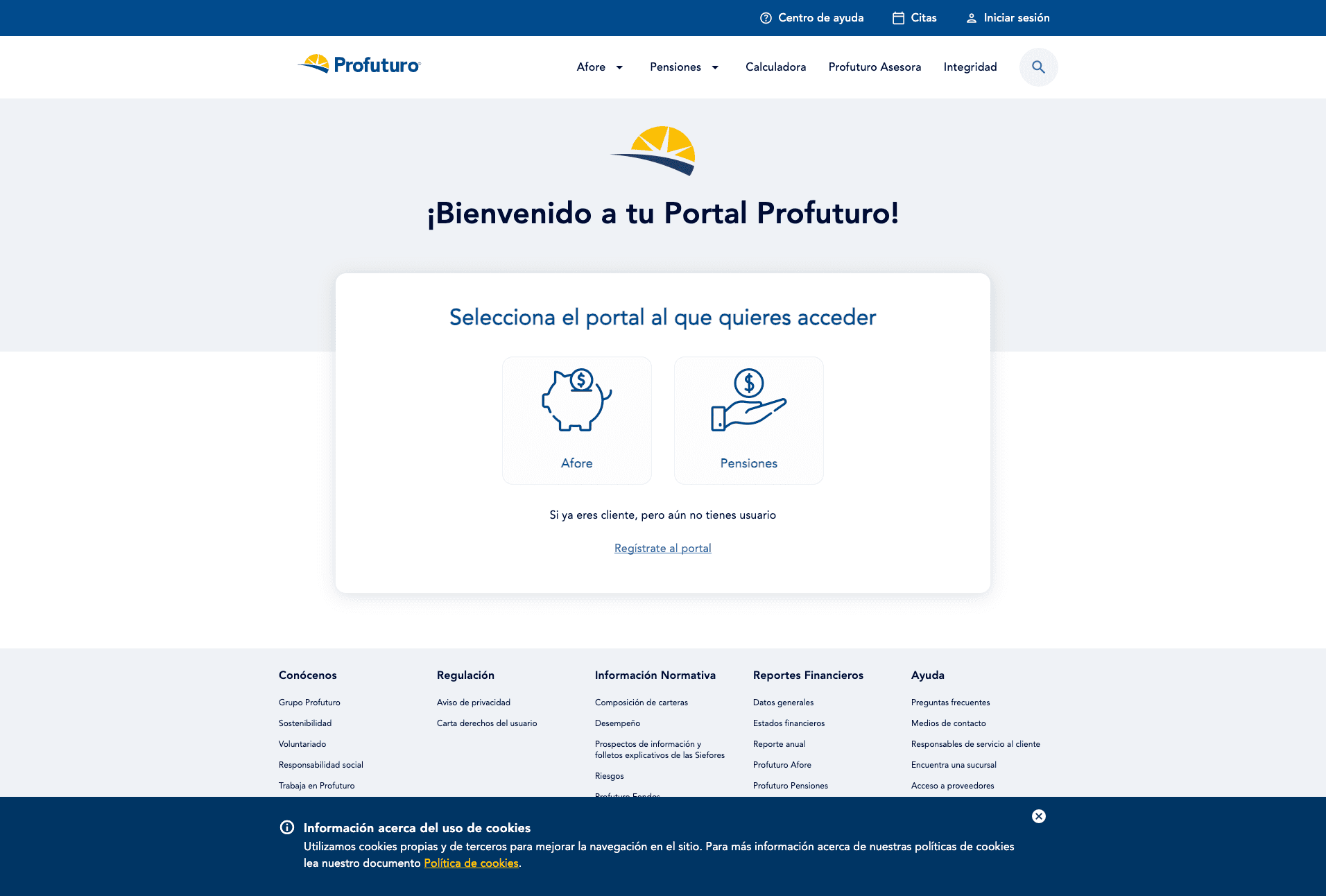 Profuturo - Financial Services Portal